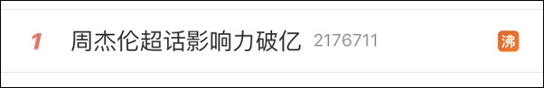 打破纪录!周杰伦超话影响力破亿,遥遥领先第二名